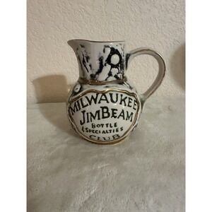 Vintage‎ 1976 Milwaukee Jim Beam Bottle Club Pitcher by Regal China USA